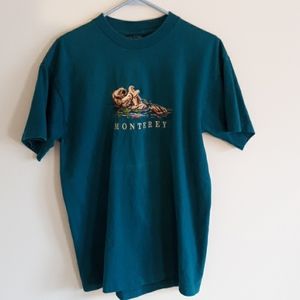 Vintage Monterey Habitat otter shirt made in USA